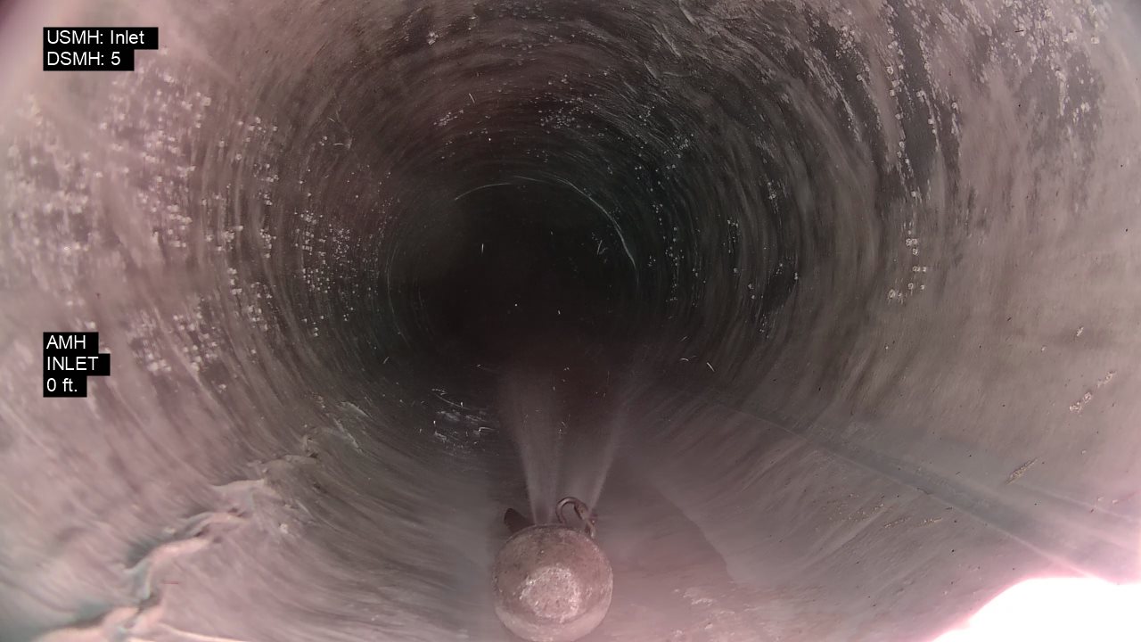 Image slide of Pipe Condition After Lining
