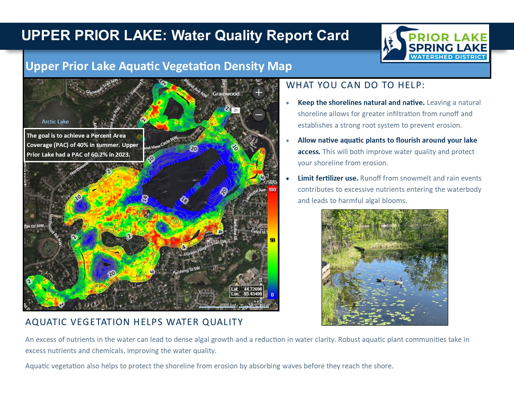 Water quality report card back